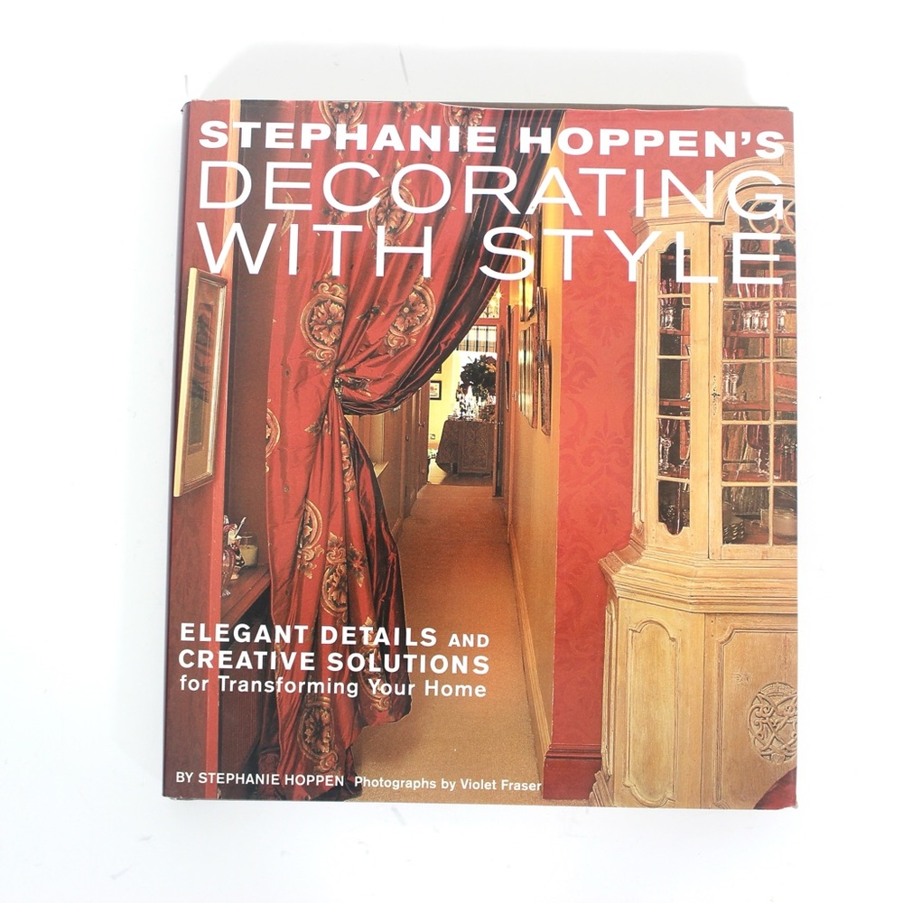 Stephanie Hoppen’s Decorating with Style Book Hardcover Hard Cover, Gift for Art
